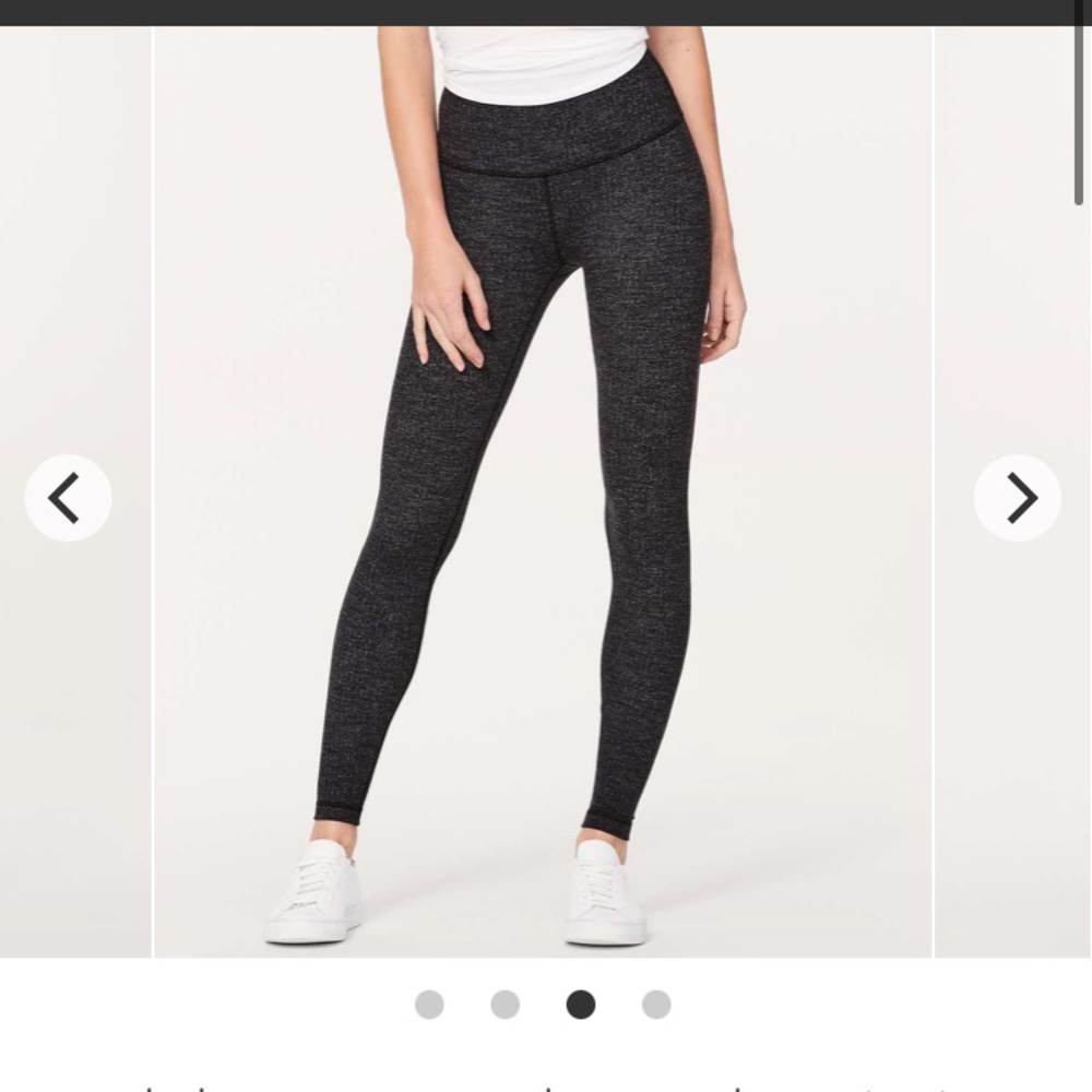Lululemon Wunder Under Hi-Rise Tight *28" in Knit Brushed Luon Heathered black